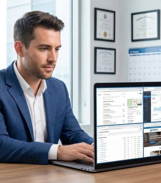 SEO specialist for a local plumbing service